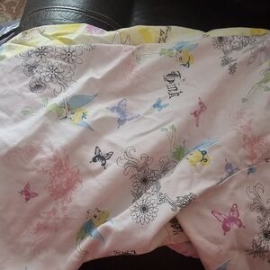 Pink Tinkerbell Fairy Print Scrub Top Size 2x
